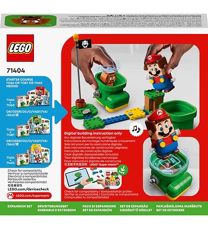 LEGO Super Mario - Goombas Sko 71404 - Udvidelsesst - 76 Dele