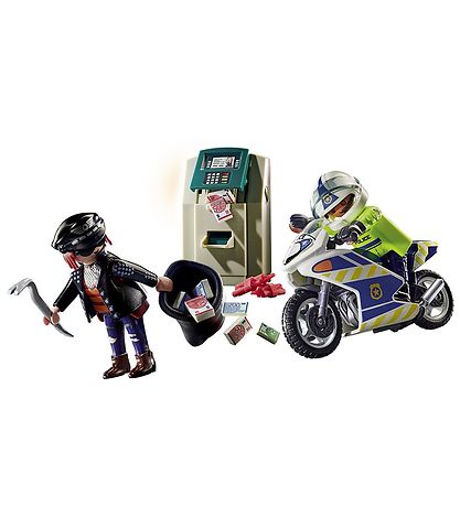 Playmobil City Action - Politimotorcykel: Forflgelse Af Penger