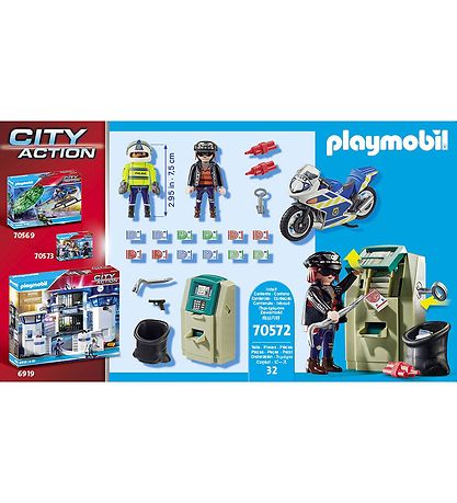 Playmobil City Action - Politimotorcykel: Forflgelse Af Penger