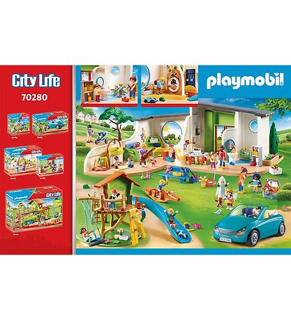 Playmobil City Life - Børnehaven Regnbue - 70280 - 180 Dele