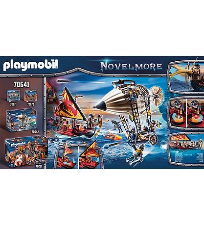 Playmobil Novelmore - Burnham Raiders Ildskib - 70641 - 55 Dele