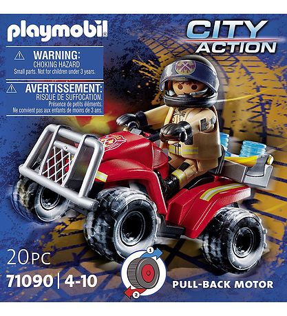 Playmobil City Action - Brandvsen - Speed Quad - 71090 - 20 Del