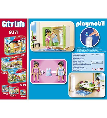 Playmobil City Life - Sovevrelse - 9271 - 38 Dele