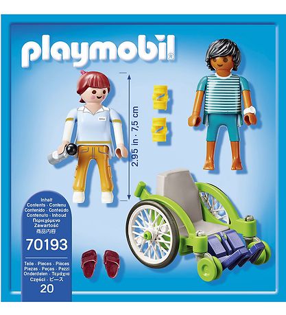 Playmobil City Life - Patient I Krestol - 70193 - 20 Dele