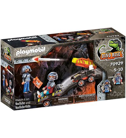 Playmobil Dino Rise - Dino Mine Raketbil - 70929 - 40 Dele