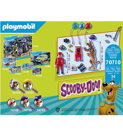 Playmobil Scooby-Doo - Eventyr Med Ghost Clown - 70710 - 34 Dele