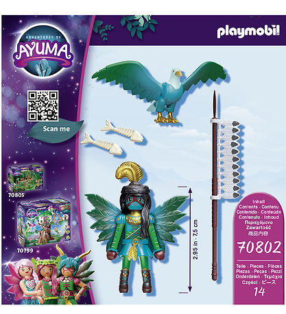 Playmobil Ayuma - Knight Fairy Med Totemdyr - 70802 - 14 Dele