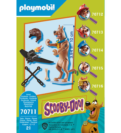 Playmobil SCOOBY-DOO! - Pilotfigur Samlerobjekt - 70711 - 21 Del