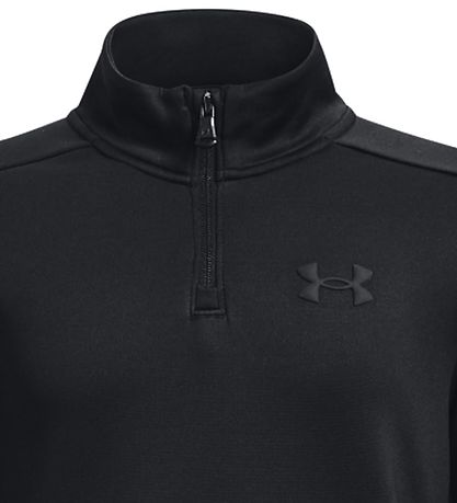 Under Armour Bluse - Fleece - 1/4 Zip - Sort