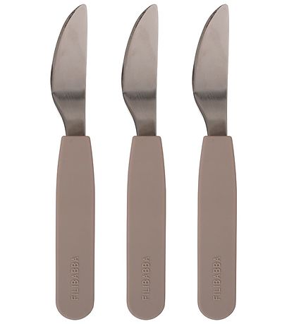 Filibabba Silikone Knive - 3-Pak - Warm Grey