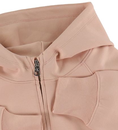 Calvin Klein Cardigan - Active Zip Through Hoodie - Pink Bloom