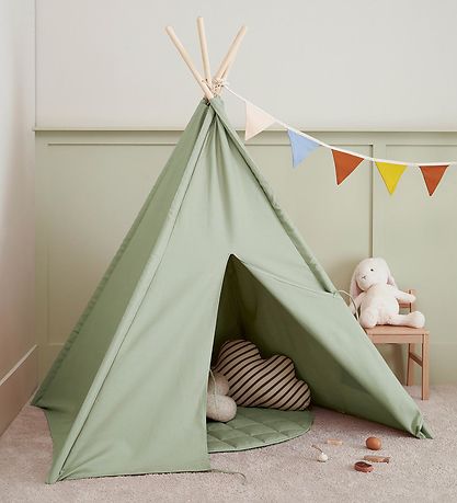 Kids Concept Legetelt - Tipi - Lysegrn