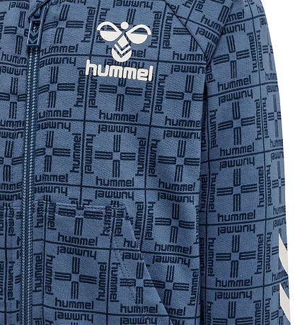 Hummel Cardigan - hmlTommy - Blue Horizon m. Print