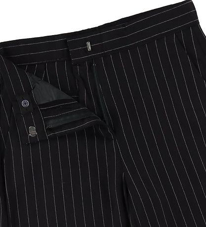 LMTD Bukser - NlfRin - Black/Pinstripes