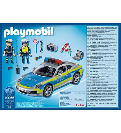 Playmobil - Porsche 911 Carrera 4S Politibil - Gr - 70066 - 36