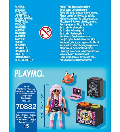 Playmobil SpecialPlus - DJ Med Pladespiller - 70882 - 11 Dele