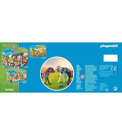 Playmobil Country - 3 Heste: Frieserhesten, Knabstrupper & Andal
