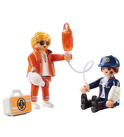 Playmobil DuoPack - Akutlge Og Politibetjent - 70823 - 11 Dele