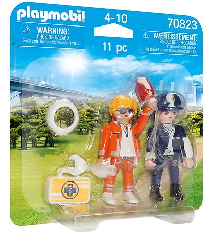 Playmobil DuoPack - Akutlge Og Politibetjent - 70823 - 11 Dele