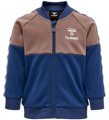 Hummel Cardigan - hmlOlek - Sargasso Sea m. Brun