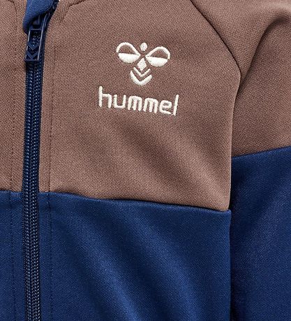 Hummel Cardigan - hmlOlek - Sargasso Sea m. Brun