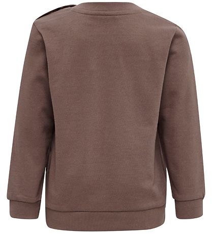 Hummel Sweatshirt - hmlLime - Deep Taupe m. Slv