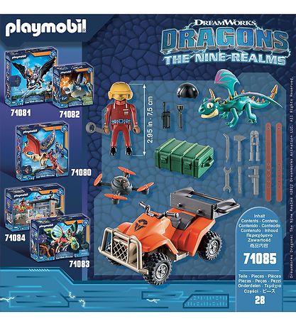 Playmobil Dragons: The Nine Realms - Icaris ATV & Phil - 71085 -