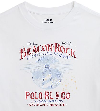 Polo Ralph Lauren T-shirt - SBTS II - Hvid m. Print