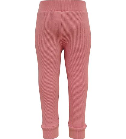 Hummel Leggings - Rib - hmlSami Tights - Dusty Rose