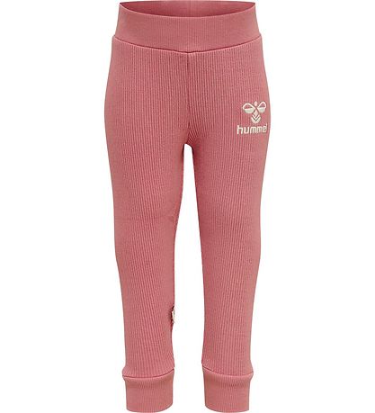 Hummel Leggings - Rib - hmlSami Tights - Dusty Rose