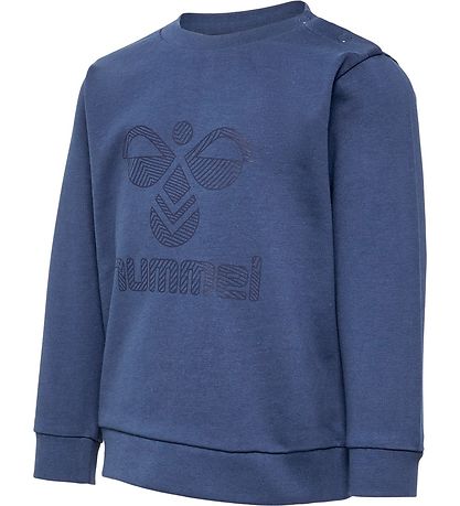 Hummel Sweatshirt - hmlFastwo Lime Sweatshirt - True Navy