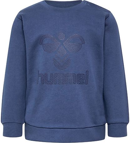 Hummel Sweatshirt - hmlFastwo Lime Sweatshirt - True Navy