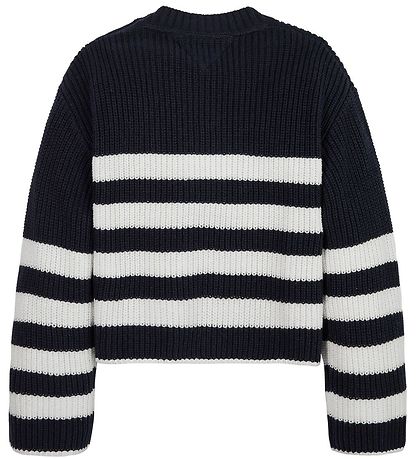Tommy Hilfiger Bluse - Strik - Nautical Striped Sweater - Desert