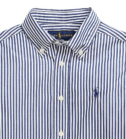Polo Ralph Lauren Skjorte - Classics II - Navy/Hvidstribet