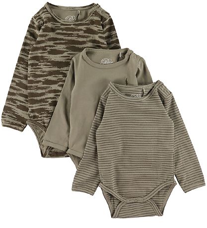 Sofie Schnoor Body l/æ - 3-pak - Dusty Green