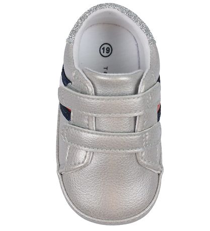 Tommy Hilfiger Skindfutter - Stribes Velcro - Silver