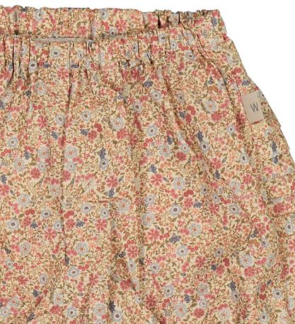 Wheat Shorts - Pleats - Porcelain Flowers