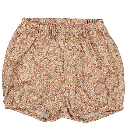 Wheat Shorts - Pleats - Porcelain Flowers