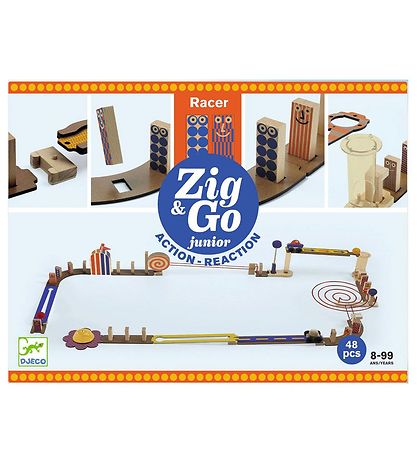 Djeco Kuglebane - Zig & Go Racer - 51 Dele