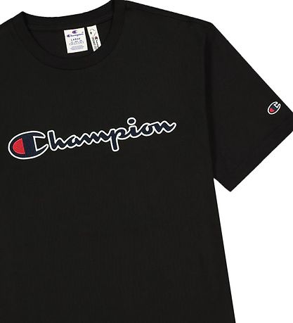 Champion Fashion T-Shirt - Sort m. Logo