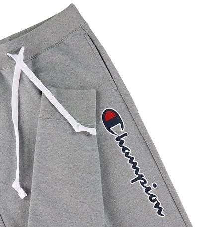 Champion Fashion Sweatpants - Rib Cuff - Grmeleret m. Logo