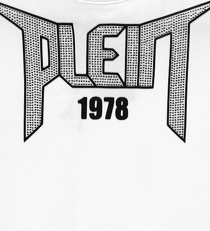 Philipp Plein T-Shirt - 1978 - Hvid m. Similisten