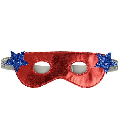 Meri Meri Udkldning - Kappe, Maske og Armbnd - Blue Superhero