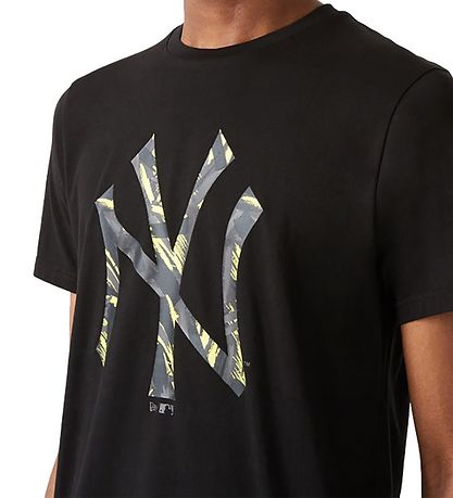 New Era T-Shirt - New York Yankees - Sort/Gul