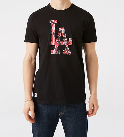 New Era T-Shirt - Los Angels Dodgers - Sort/Rosa