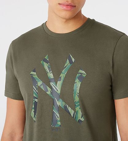 New Era T-Shirt - New York Yankees - Army Grn