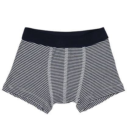 Petit Bateau Boxershorts - 2-pak - Navy/Hvidstribet