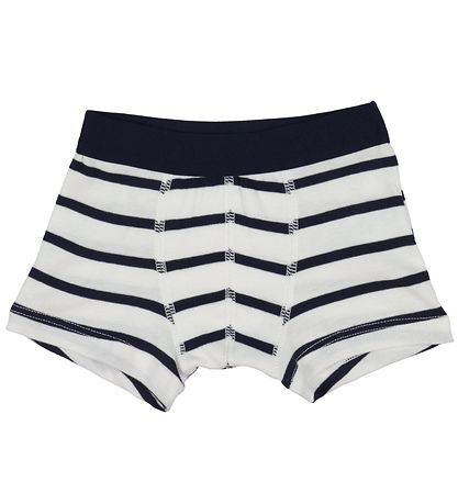 Petit Bateau Boxershorts - 2-pak - Navy/Hvidstribet