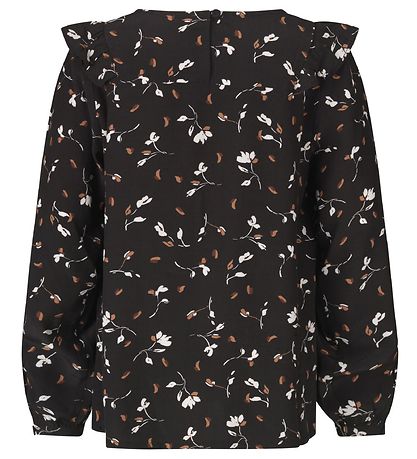 Rosemunde Skjortebluse - Black Day Flower Print