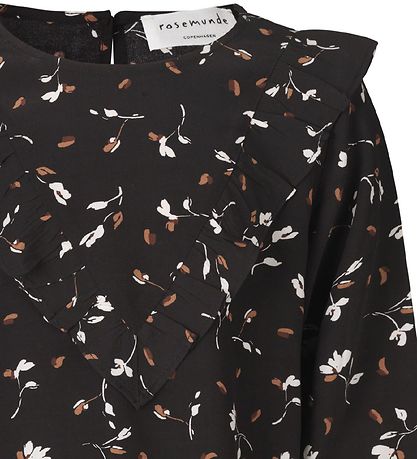 Rosemunde Skjortebluse - Black Day Flower Print